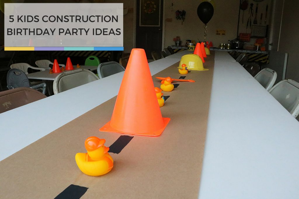 accessories for a construction birthday party