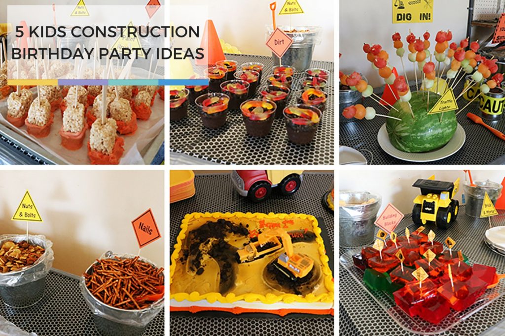 food for a construction birthday party