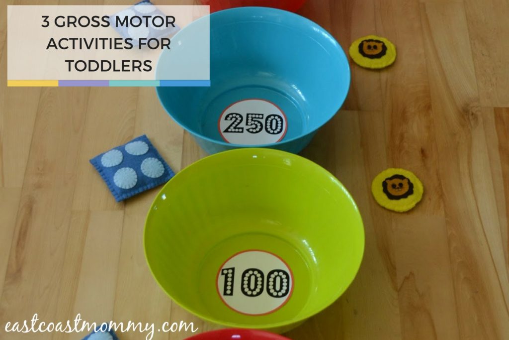 bean bag toss for gross motor activities