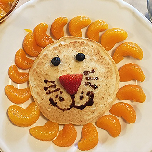 lion pancake